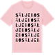 Pink Cotton t-shirt med Säljebo ordlek t-shirt