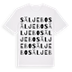 White t-shirt med Säljebo ordlek t-shirt