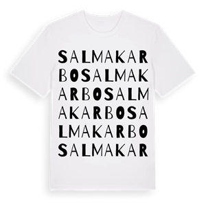 Salmakarbo ordlek t-shirt – ekologisk bomull t-shirt från Pinshirt