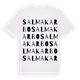 Salmakarbo ordlek t-shirt