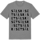 Mid Heather Gray t-shirt med Sälsriset ordlek t-shirt