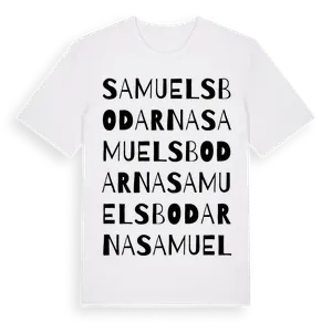 Samuelsbodarna ordlek t-shirt – ekologisk bomull t-shirt från Pinshirt