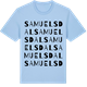 Blue Soul t-shirt med Samuelsdal ordlek t-shirt