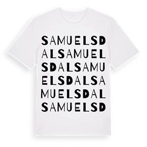 Samuelsdal ordlek t-shirt – ekologisk bomull t-shirt från Pinshirt