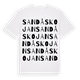 Sandåskojan ordlek t-shirt
