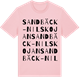 Pink Cotton t-shirt med Sandbäck-Nilskojan ordlek t-shirt