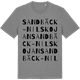 Mid Heather Gray t-shirt med Sandbäck-Nilskojan ordlek t-shirt