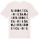 Vintage White t-shirt med Sandbäck-Nilskojan ordlek t-shirt