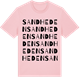 Pink Cotton t-shirt med Sandheden ordlek t-shirt