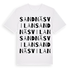 Sandnäsvilan ordlek t-shirt – ekologisk bomull t-shirt från Pinshirt
