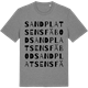Mid Heather Gray t-shirt med Sandplatsens fäbod ordlek t-shirt