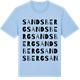 Blue Soul t-shirt med Sandsberg ordlek t-shirt