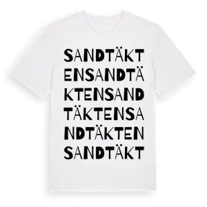 Sandtäkten ordlek t-shirt – ekologisk bomull t-shirt från Pinshirt