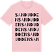 Pink Cotton t-shirt med Sandudden ordlek t-shirt