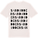 Vintage White t-shirt med Sandudden ordlek t-shirt