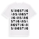 White t-shirt med Sångstugan ordlek t-shirt