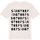 Vintage White t-shirt med Sångtorp ordlek t-shirt