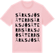 Pink Cotton t-shirt med Särksjösätern ordlek t-shirt