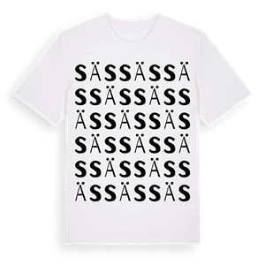 Säs ordlek t-shirt – ekologisk bomull t-shirt från Pinshirt