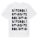 White t-shirt med Sätergläntan ordlek t-shirt