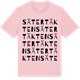 Pink Cotton t-shirt med Sätertäkten ordlek t-shirt
