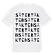 White t-shirt med Sätertäkten ordlek t-shirt