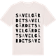 Vintage White t-shirt med Savelgärdet ordlek t-shirt