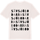 Vintage White t-shirt med Sävsjöbodarna ordlek t-shirt