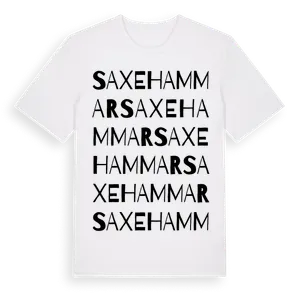 Saxehammar ordlek t-shirt – ekologisk bomull t-shirt från Pinshirt