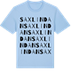 Blue Soul t-shirt med Saxlindan ordlek t-shirt
