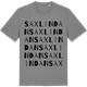 Mid Heather Gray t-shirt med Saxlindan ordlek t-shirt