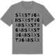 Mid Heather Gray t-shirt med Säxstugan ordlek t-shirt