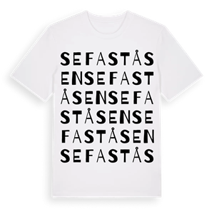 Sefaståsen ordlek t-shirt – ekologisk bomull t-shirt från Pinshirt