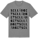 Mid Heather Gray t-shirt med Sellänget ordlek t-shirt
