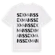 White t-shirt med Sexmans ordlek t-shirt