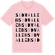 Pink Cotton t-shirt med Sidvallen ordlek t-shirt