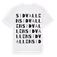 Sidvallen ordlek t-shirt