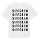 White t-shirt med Sifferbo ordlek t-shirt