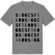 Mid Heather Gray t-shirt med Sigges fäbod ordlek t-shirt