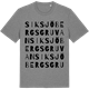 Mid Heather Gray t-shirt med Siksjöbergsgruvan ordlek t-shirt