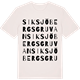 Vintage White t-shirt med Siksjöbergsgruvan ordlek t-shirt