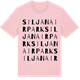 Pink Cotton t-shirt med Siljan Airpark ordlek t-shirt
