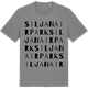 Mid Heather Gray t-shirt med Siljan Airpark ordlek t-shirt