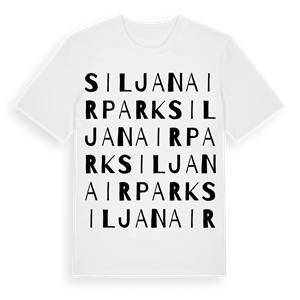 Siljan Airpark ordlek t-shirt – ekologisk bomull t-shirt från Pinshirt