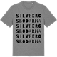Mid Heather Gray t-shirt med Silvbergsbodarna ordlek t-shirt
