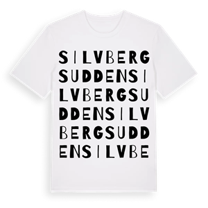 Silvbergsudden ordlek t-shirt – ekologisk bomull t-shirt från Pinshirt