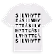 White t-shirt med Silvhytteå ordlek t-shirt