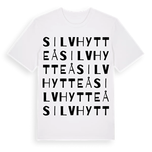 Silvhytteå ordlek t-shirt – ekologisk bomull t-shirt från Pinshirt