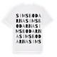 White t-shirt med Simsbodarna ordlek t-shirt