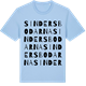 Blue Soul t-shirt med Sindersbodarna ordlek t-shirt